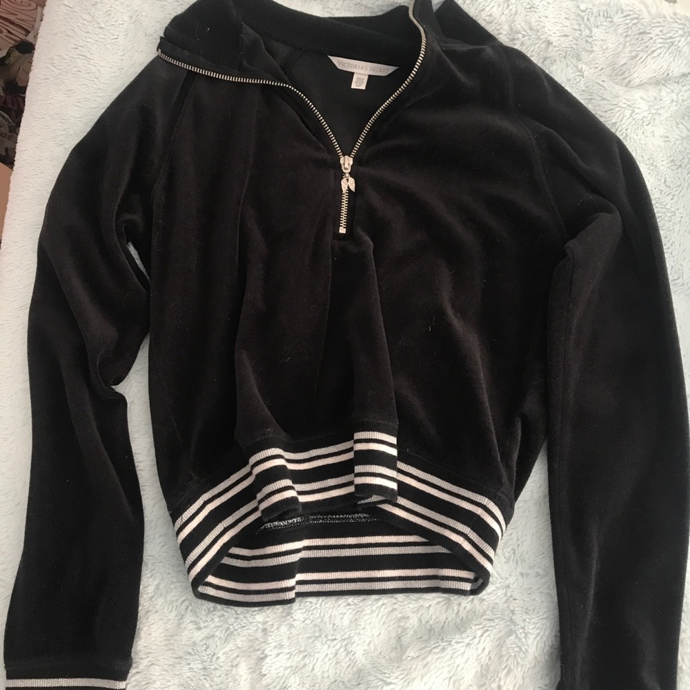 Victoria Secret Pullover Velvet Sweatshirt (Small)